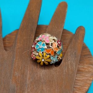 Gold Floral Ring